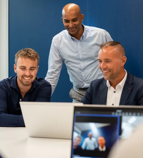 overleg digital op kantoor